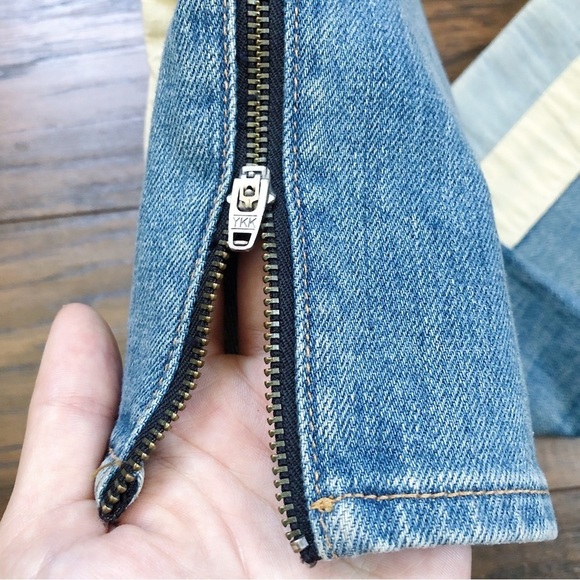 rag & bone • The Skinny Racer Relay jeans stripe slim zipper ankle low rise fade - Picture 11 of 14